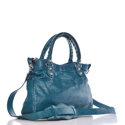 Balenciaga Agneau Giant 12 Silver Hardware Town Lagon 4 of 15