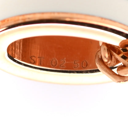 Hermes Lacquered Rose Gold Mini Pop H Pendant Necklace White 6 of 6