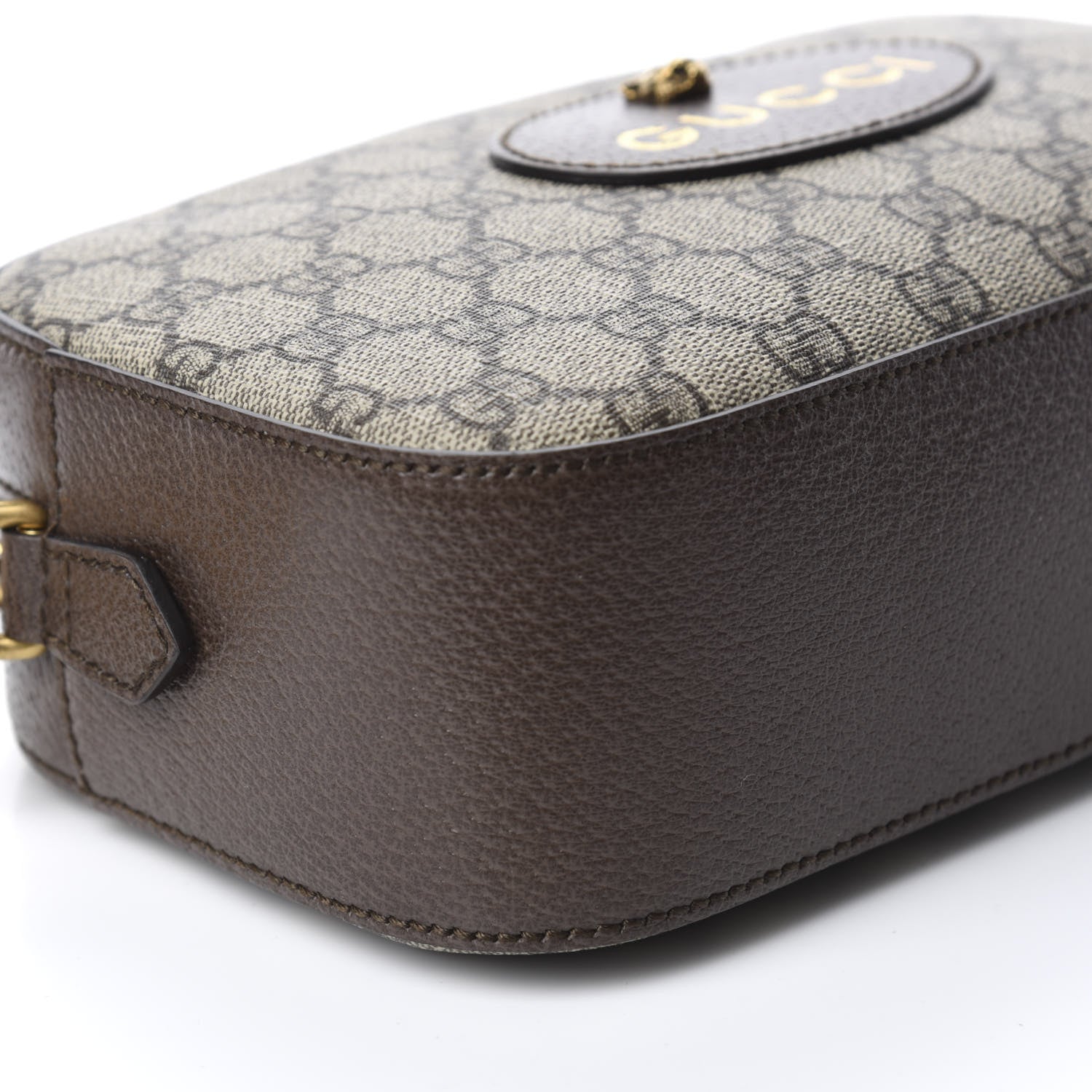 Gucci GG Supreme Monogram Web Neo Vintage Shoulder Bag Beige New Acero Crop 6 of 11