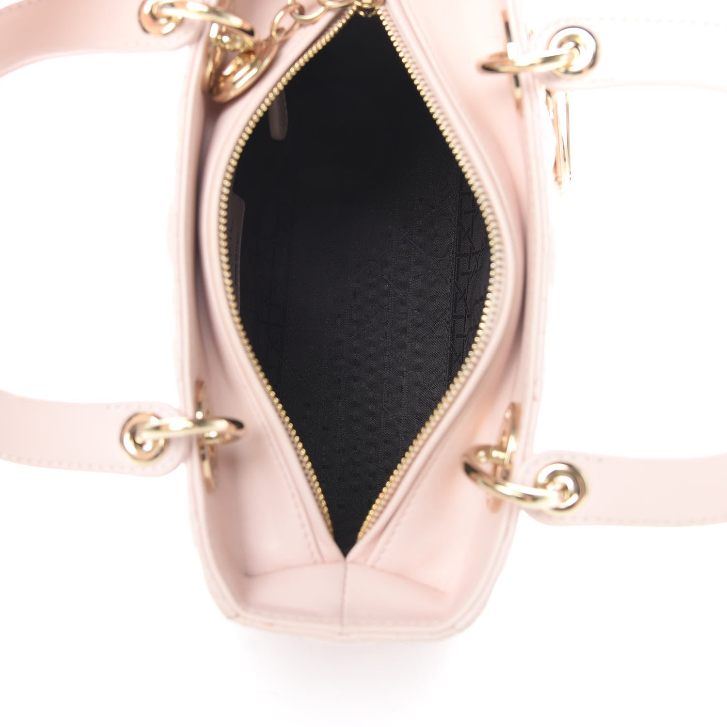 Christian Dior Lambskin Cannage Medium Lady Dior Light Pink 5 of 16