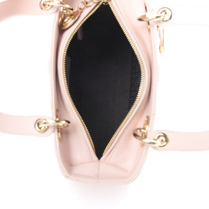 Christian Dior Lambskin Cannage Medium Lady Dior Light Pink 5 of 16