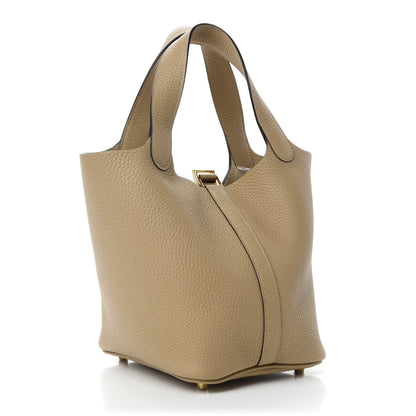 Hermes Taurillon Clemence Picotin Lock 18 PM Trench 3 of 11