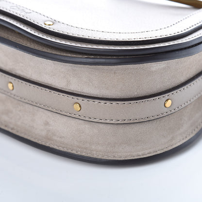 Chloe Calfskin Suede Small Nile Bracelet Bag Motty Grey 6 of 10