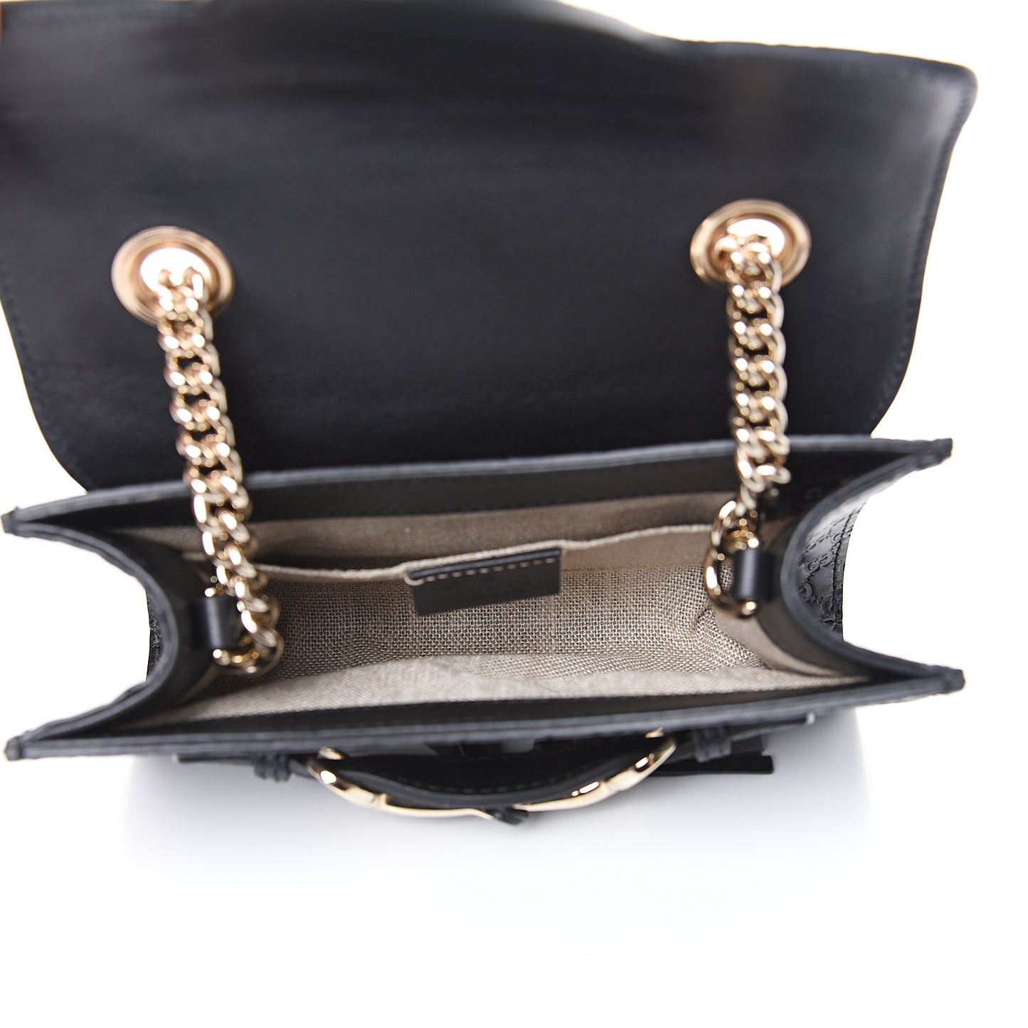 Microguccissima Mini Emily Shoulder Bag Black