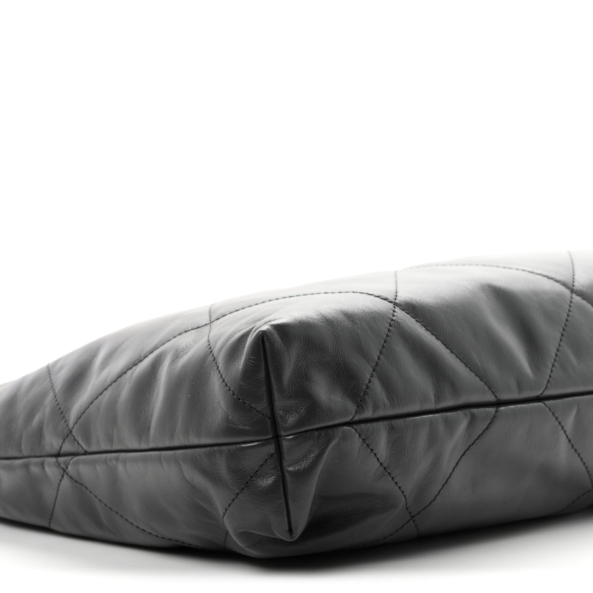 Chanel Shiny Calfskin Quilted Chanel 22 Dark Grey 10 of 12