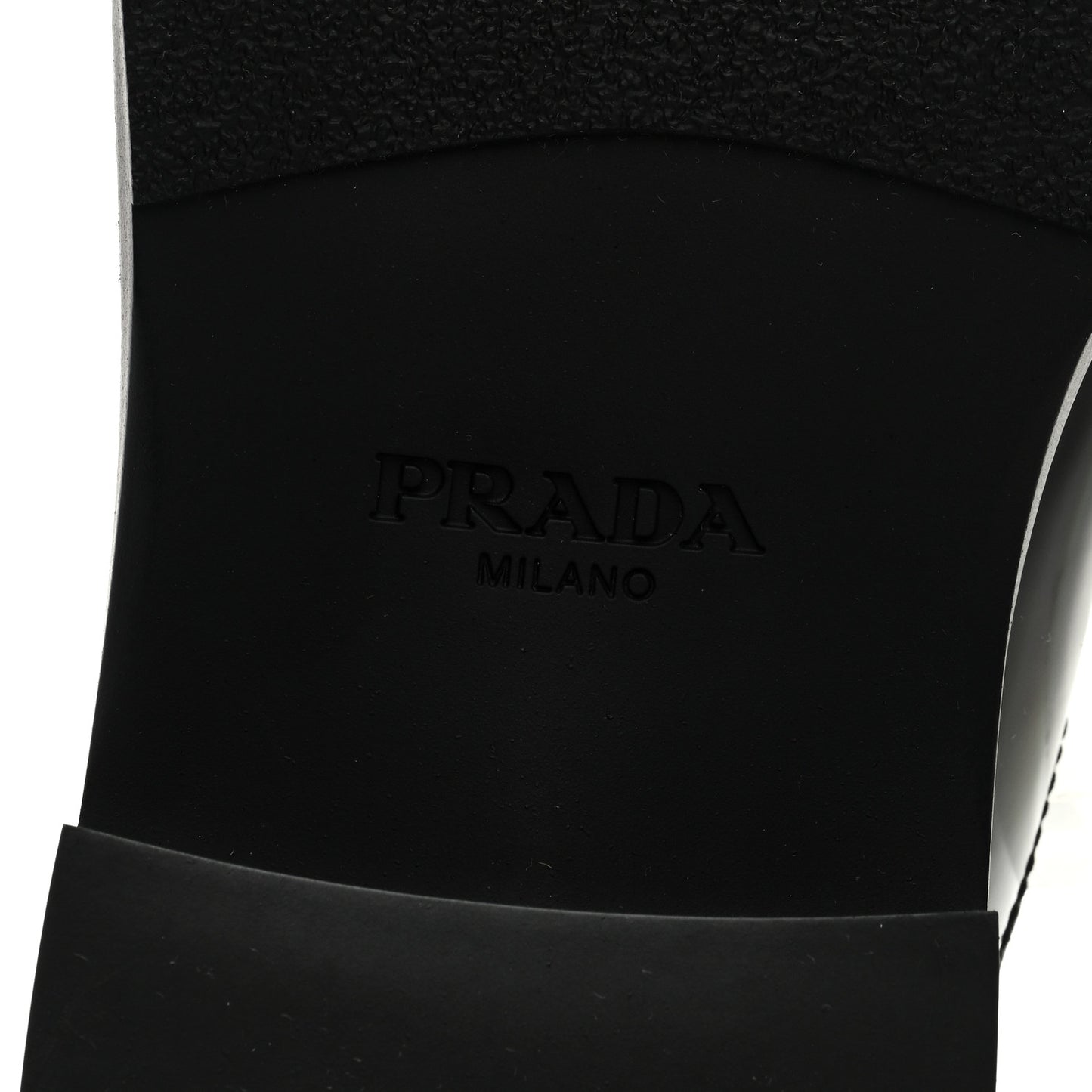Spazzolato Metal Triangle Logo 40mm Loafer Mules 36.5 Black