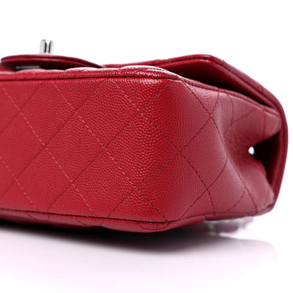 Chanel Caviar Quilted Mini Rectangular Flap Red 9 of 9
