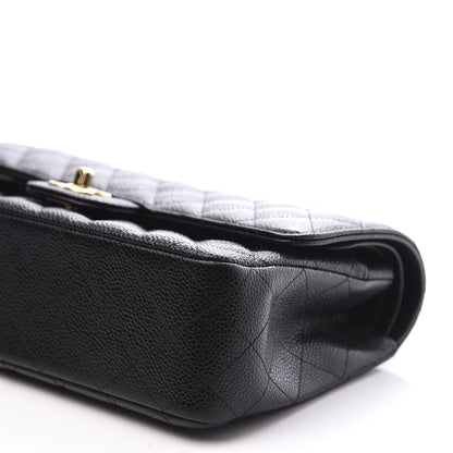Chanel Caviar Quilted Medium Double Flap Black 8 of 10