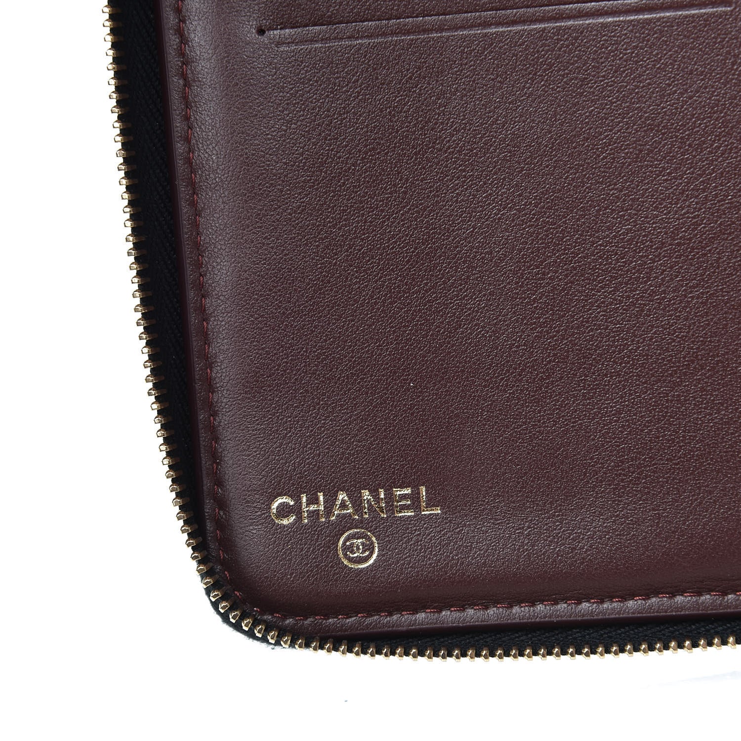 Chanel Caviar Quilted Large Zip Around Organizer Wallet Black 6 of 12