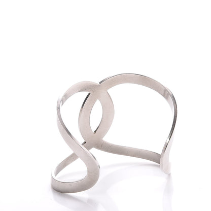 Chanel Metal CC Cuff Silver 3 of 6