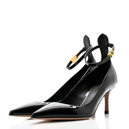 Valentino Garavani Patent Tan-Go 70mm Pumps 35.5 Black 3 of 10