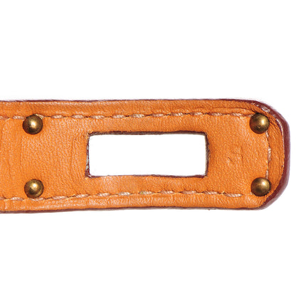 Hermes Chamonix Kelly Double Tour Bracelet Small Orange 4 of 7
