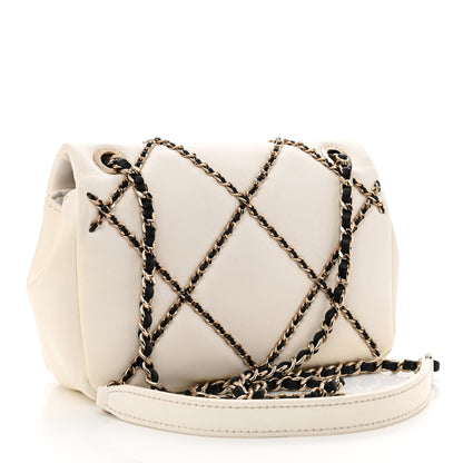 Chanel Lambskin Small Entwined Chain Flap White 3 of 12