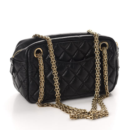Chanel Aged Calfskin Quilted Small Reissue Camera Case Black 3 of 10