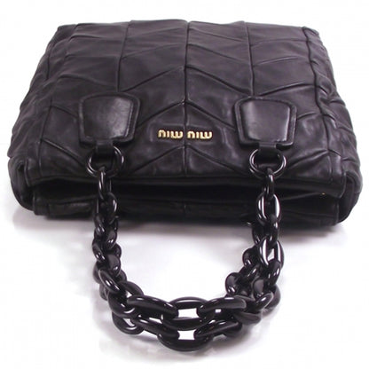 Miu Miu Leather Patchwork Harlequin Black 5 of 10