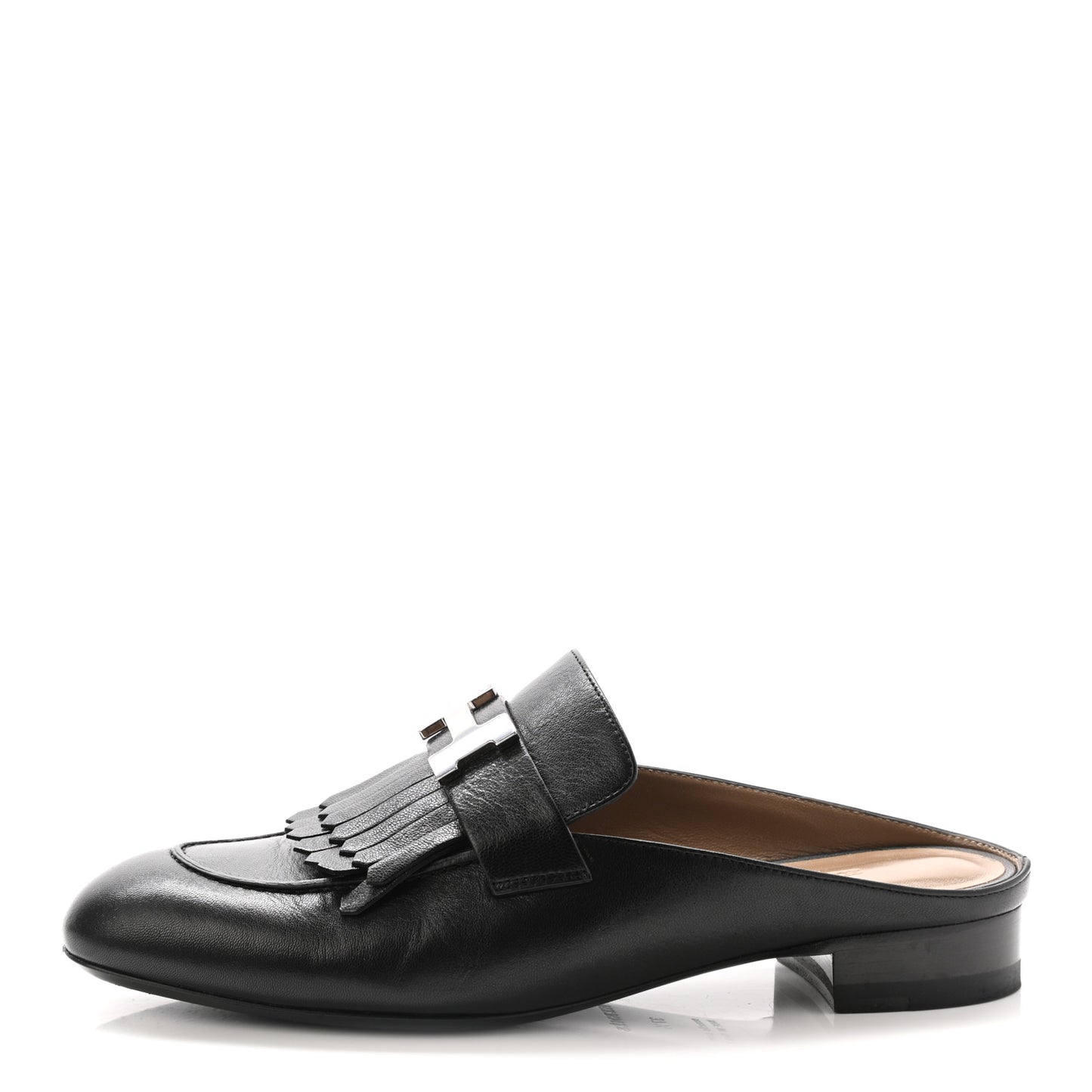 Goatskin Rivoli Mules 37.5 Black