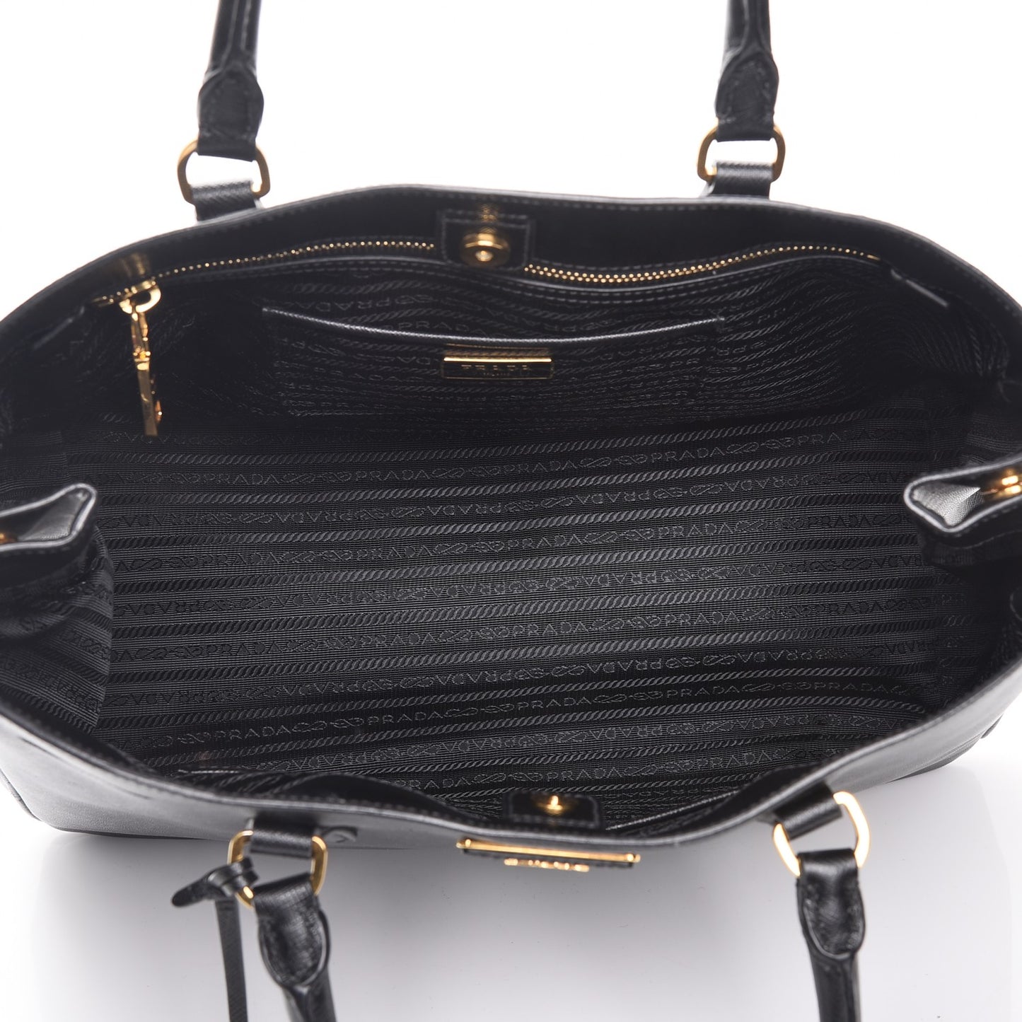 Saffiano Lux Large Tote Black