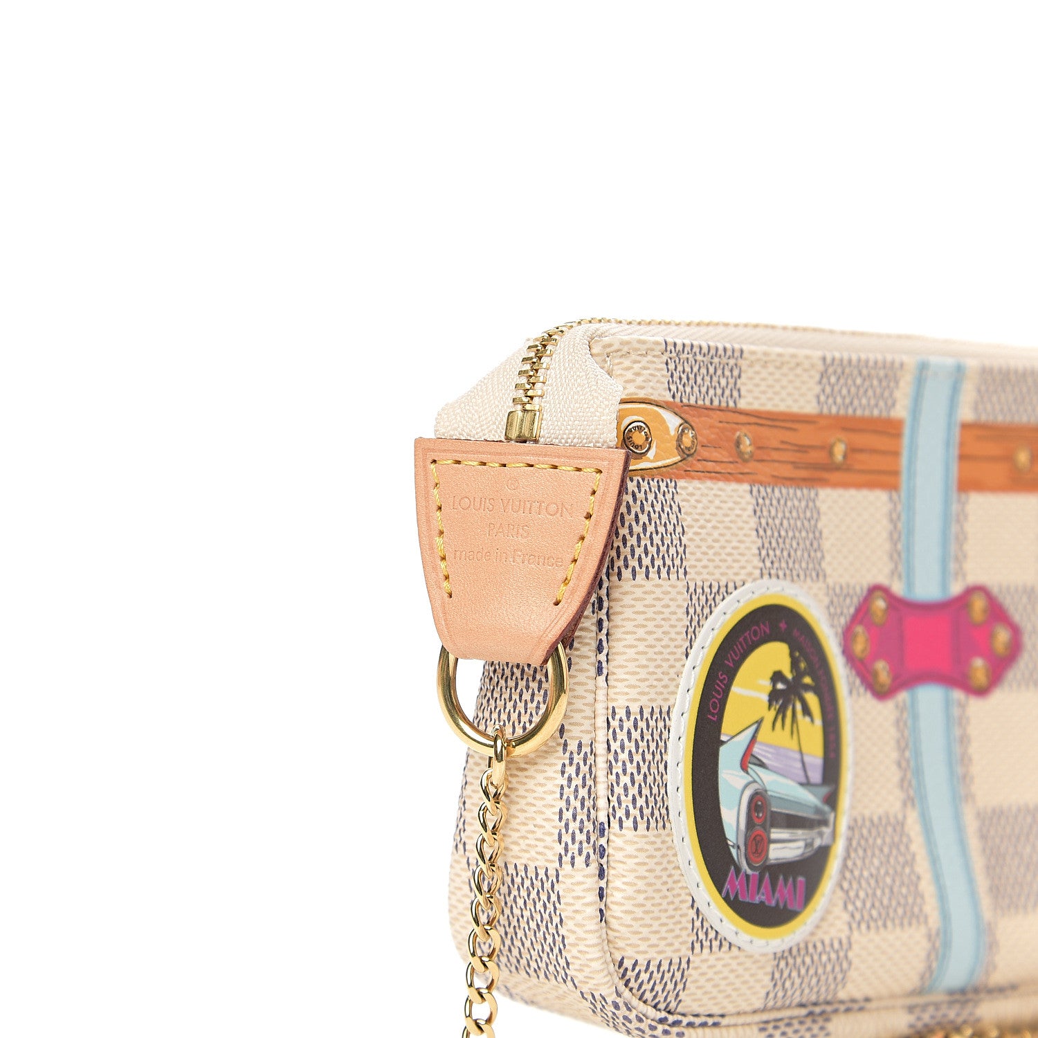 Louis Vuitton Damier Azur Summer Trunks Miami Mini Pochette Accessories 4 of 4