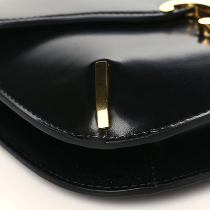 Celine Shiny Calfskin Chain Besace Triomphe Black 7 of 8