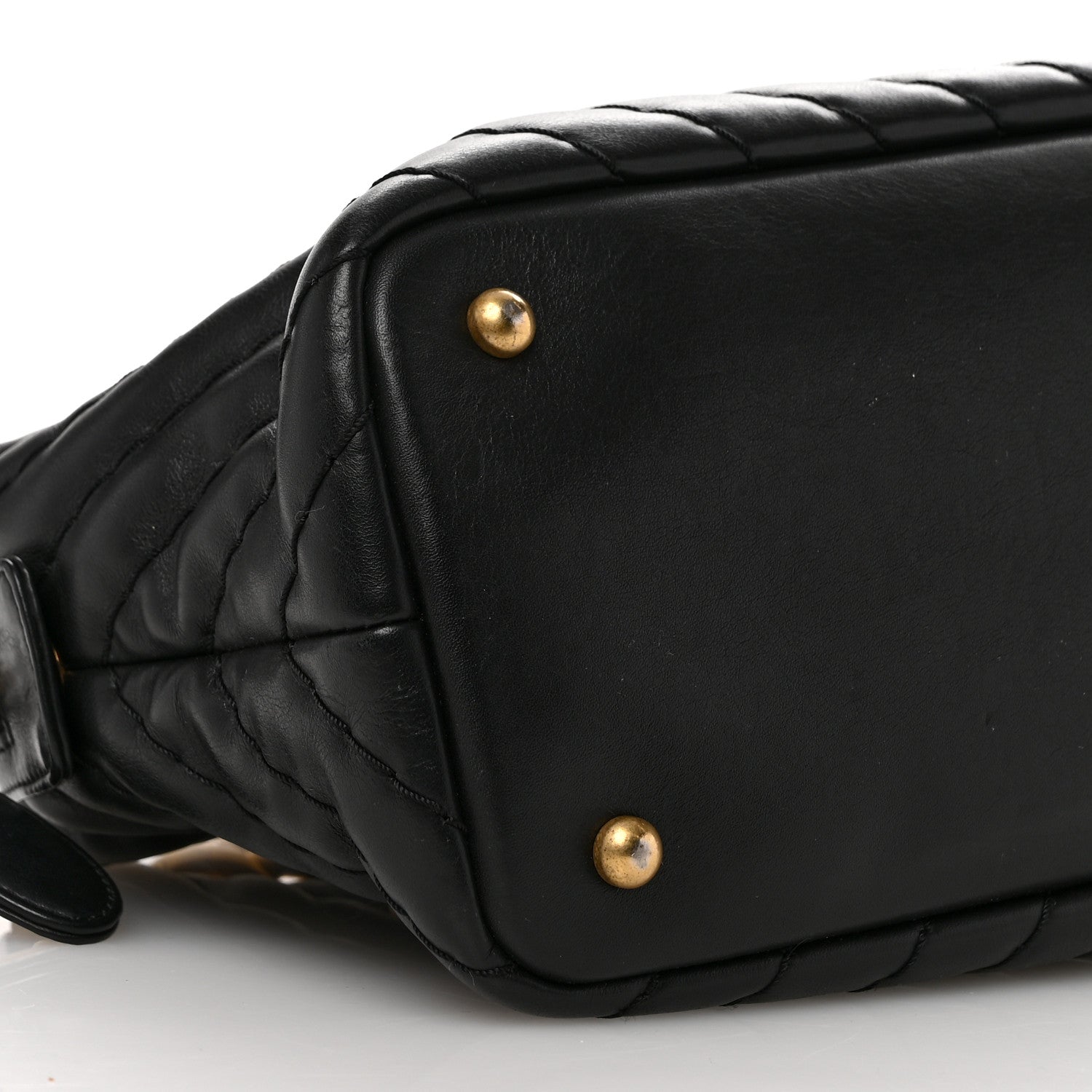 Chanel Calfskin Chevron Quilted Surpique Tote Black 9 of 10