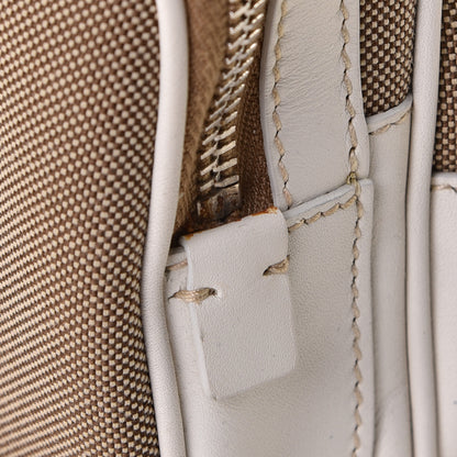 Prada Jacquard Logo Hobo White 14 of 15