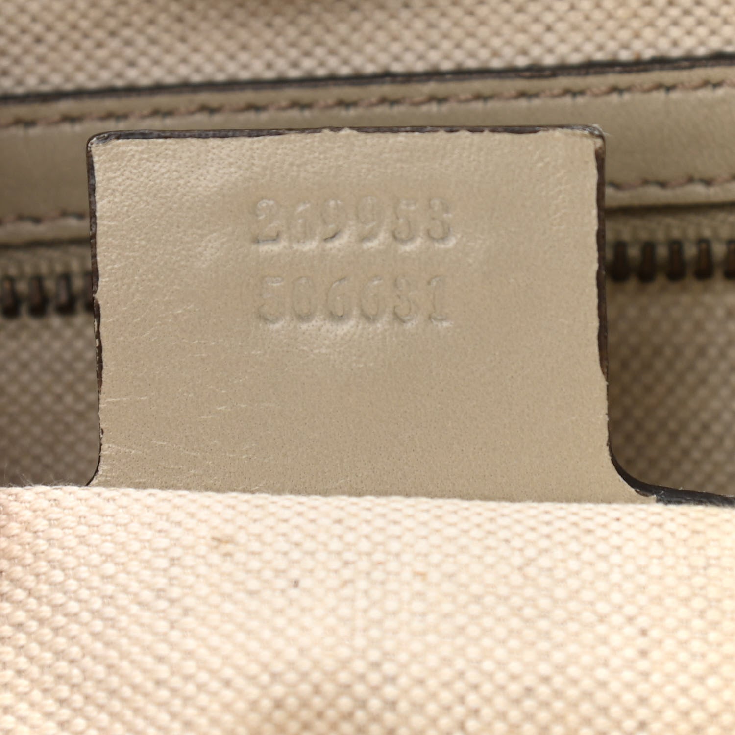 Gucci Guccissima Medium Scarlett Stud Tote Off White 6 of 11