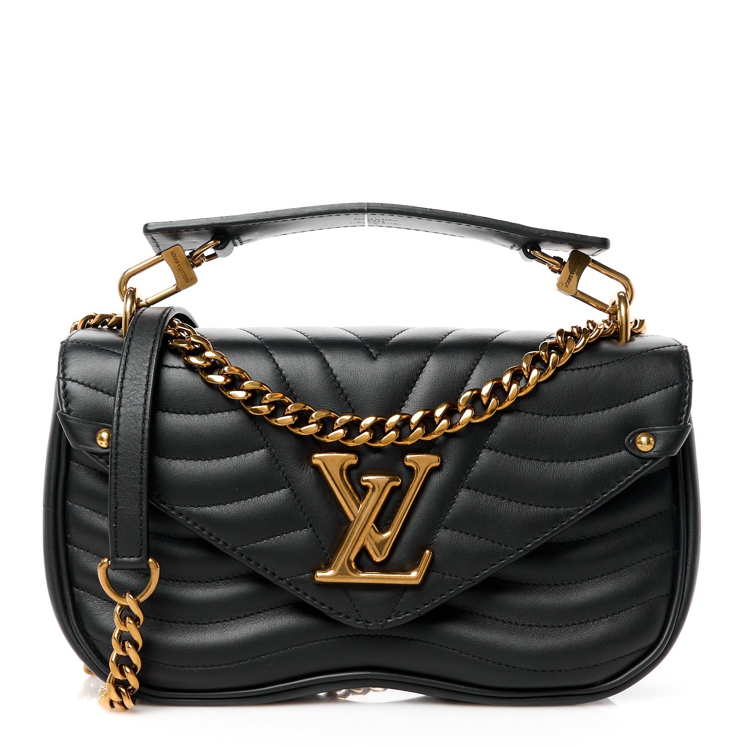 Louis Vuitton Calfskin New Wave Chain PM Black 1 of 11