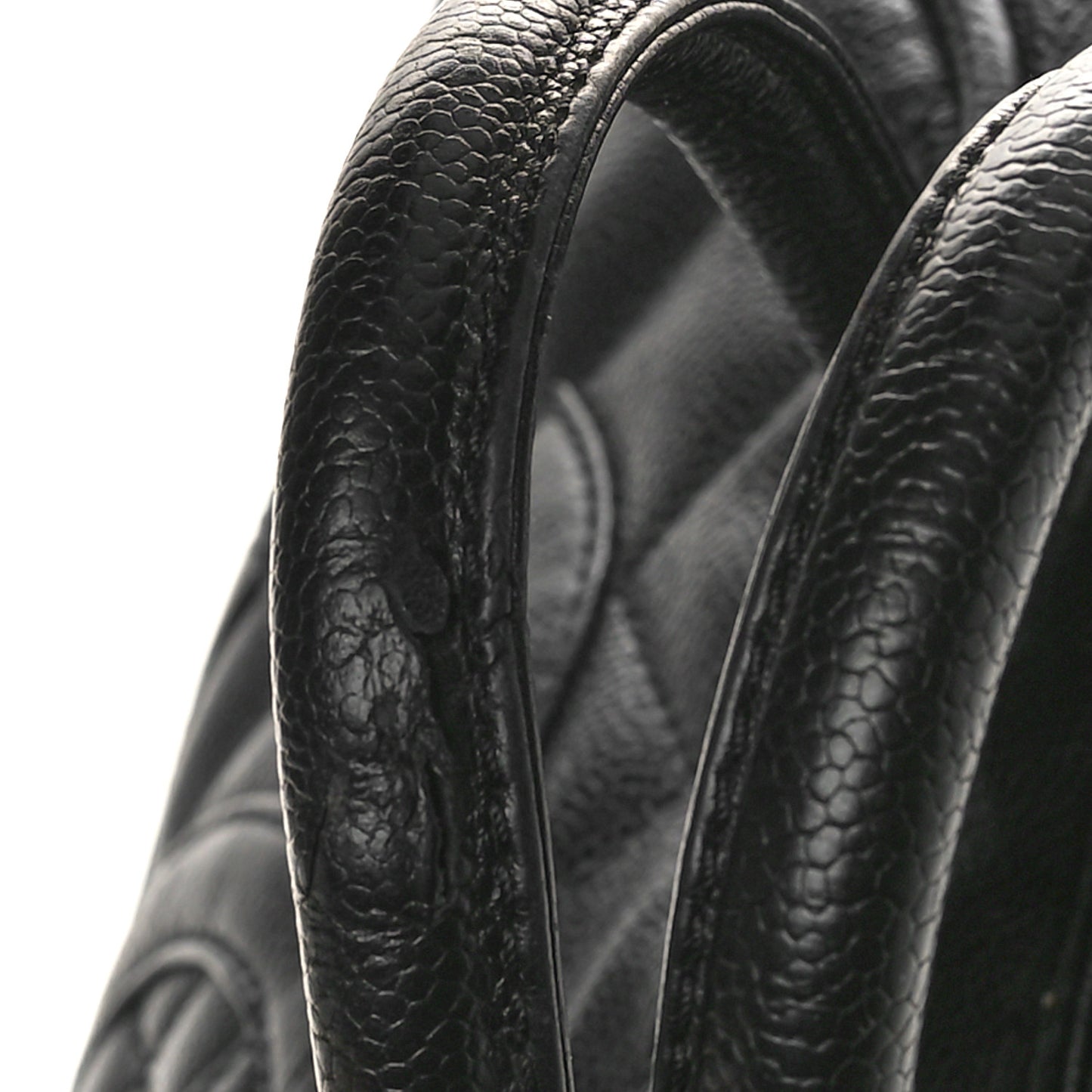 Caviar Quilted Small Bowler Black