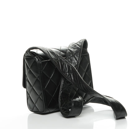 Chanel Lambskin Quilted CC Flap Shoulder Bag Black 3 of 8