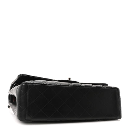 Chanel Lambskin Quilted Maxi Double Flap Black 4 of 10