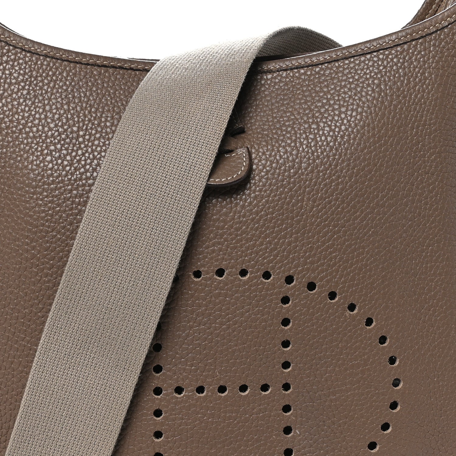 Hermes Taurillon Clemence Evelyne II PM Etoupe 8 of 10