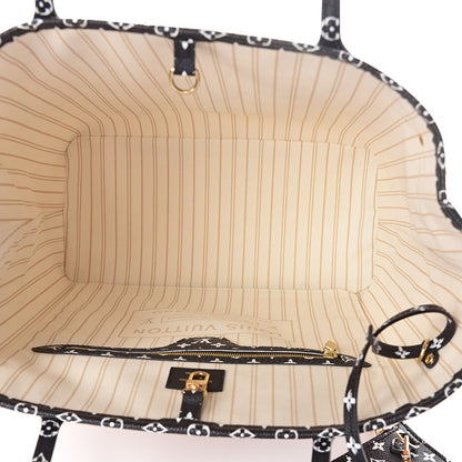 Louis Vuitton Monogram Giant Jungle Neverfull MM Ivory 5 of 10