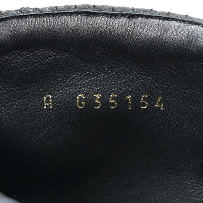 Chanel Grosgrain Tweed Pearl CC Combat Short Boots 37 Black 8 of 11