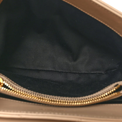 Saint Laurent Calfskin Y Quilted Monogram Small Loulou Chain Satchel Dark Beige 5 of 9