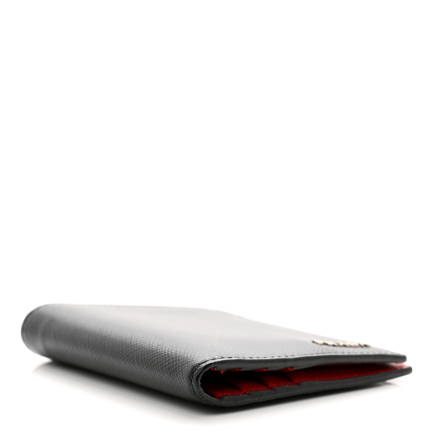 Saffiano Bi-Fold Wallet Black Fuoco