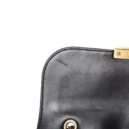 Chanel Shiny Lambskin Quilted Around The Corner Flap Black 10 of 14