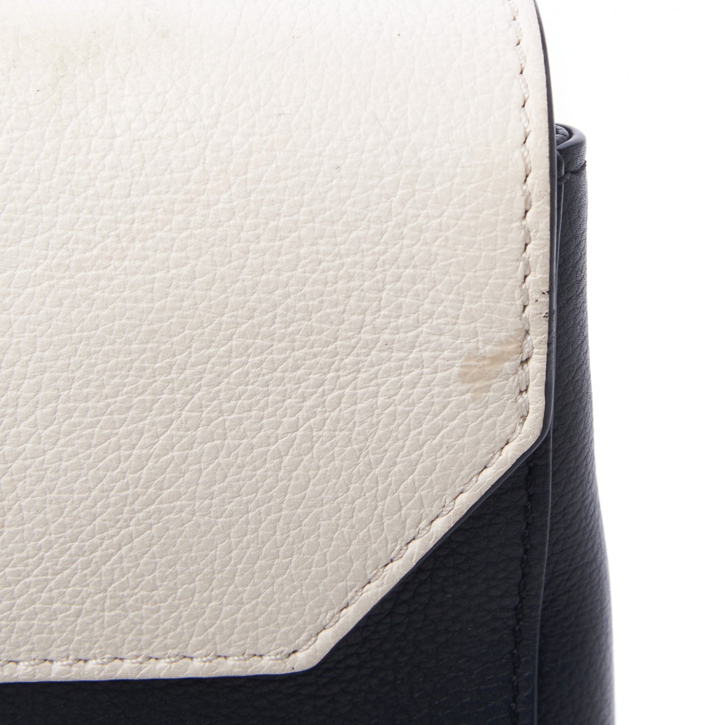 Calfskin Mechanical Flowers Lockme II Black White