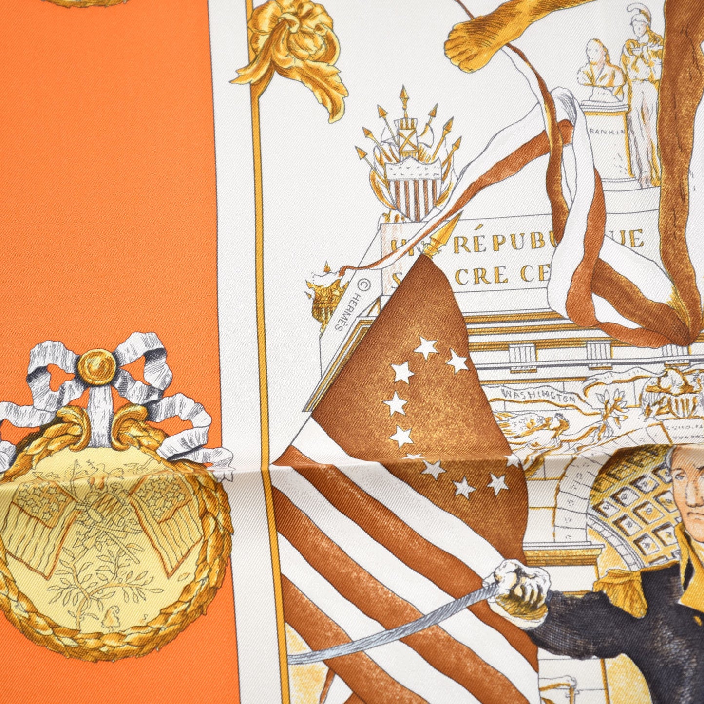 Silk Marquis De Lafayette Scarf 90
