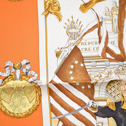 Hermes Silk Marquis De Lafayette Scarf 90 4 of 4