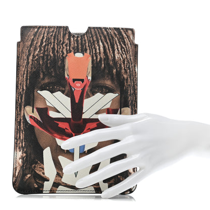 Givenchy Textured Coated Canvas Tribal Girl Print iPad Mini Case in Multicolor 2 of 7