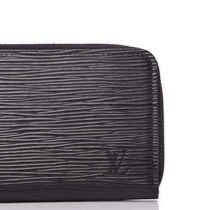 Louis Vuitton Epi Clemence Wallet Black 9 of 10