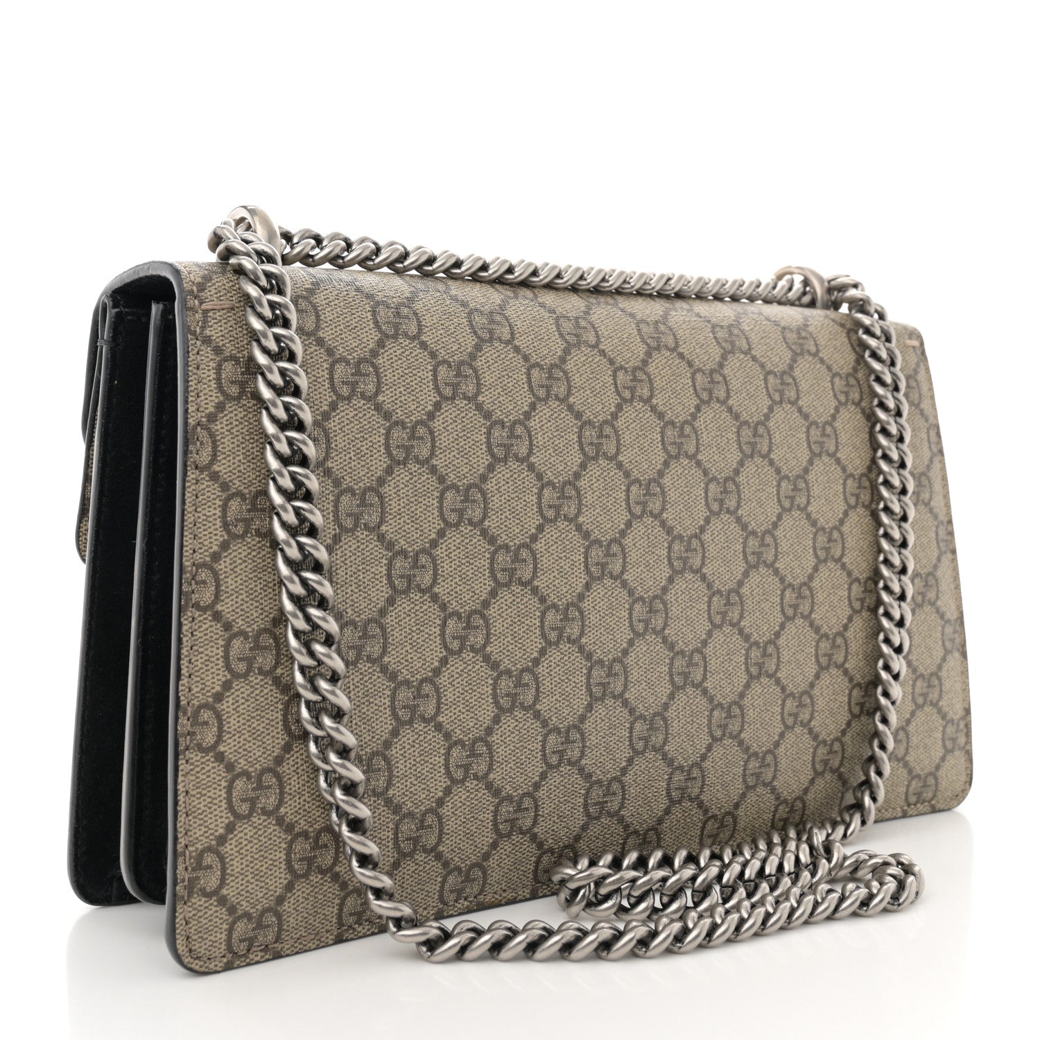 Gucci GG Supreme Monogram Small Dionysus Shoulder Bag Black 3 of 17