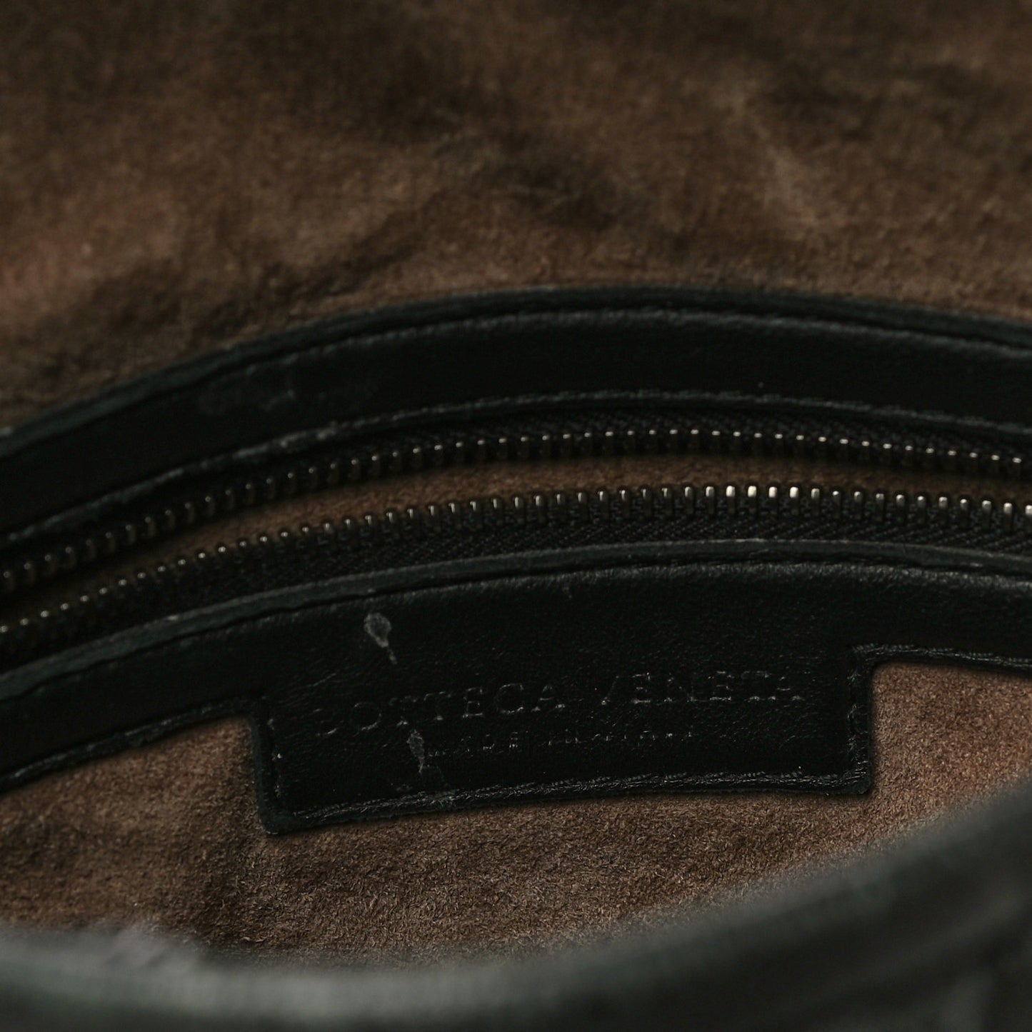 Nappa Intrecciato Small Veneta Hobo Black