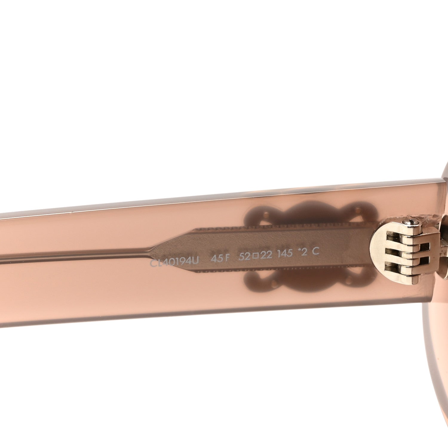 Celine Acetate Triomphe 01 Sunglasses CL 40194U Milky Hazelnut 5 of 7