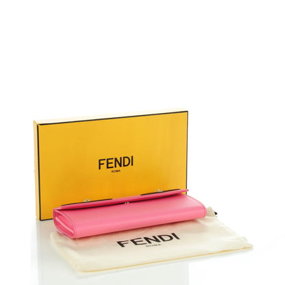 Fendi Vitello Elite Crystal Monster Eyes Simply Continental Wallet Lollypop Black 3 of 8
