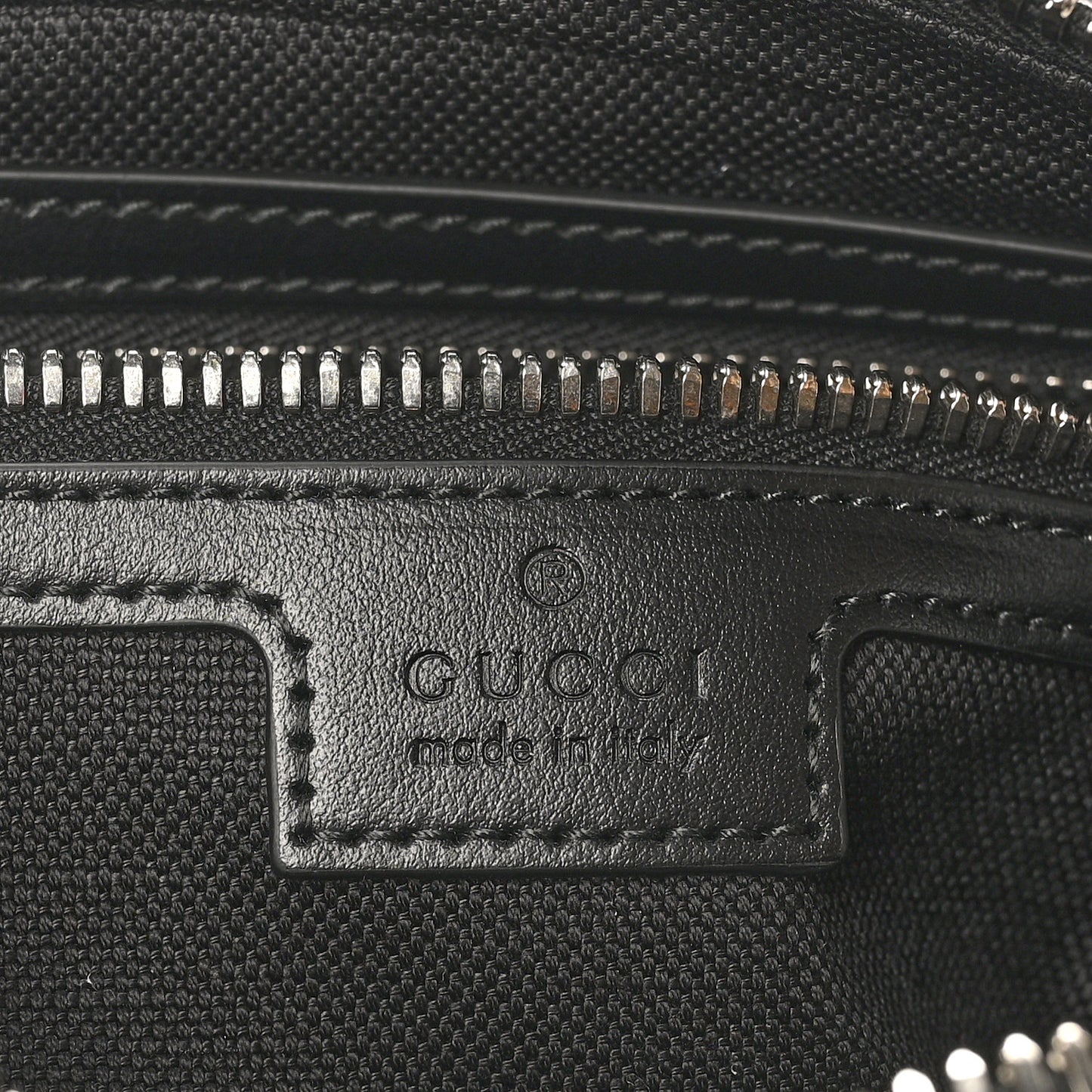 Soft GG Supreme Monogram Web Belt Bag Black Grey
