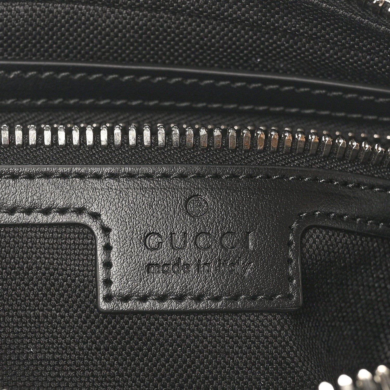 Gucci Soft GG Supreme Monogram Web Belt Bag Black Grey 8 of 10