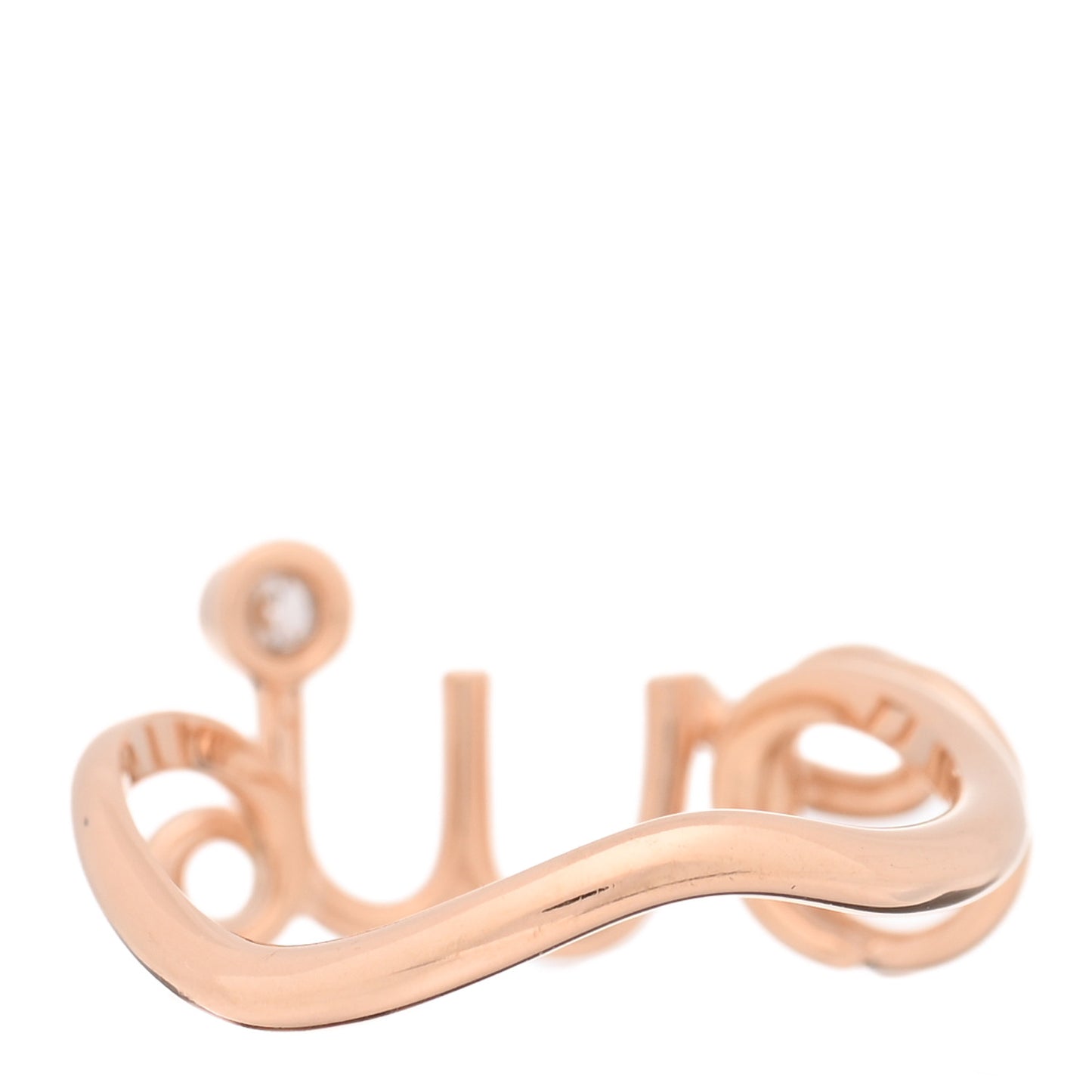 18K Rose Gold Diamond Oui Ring 47 4