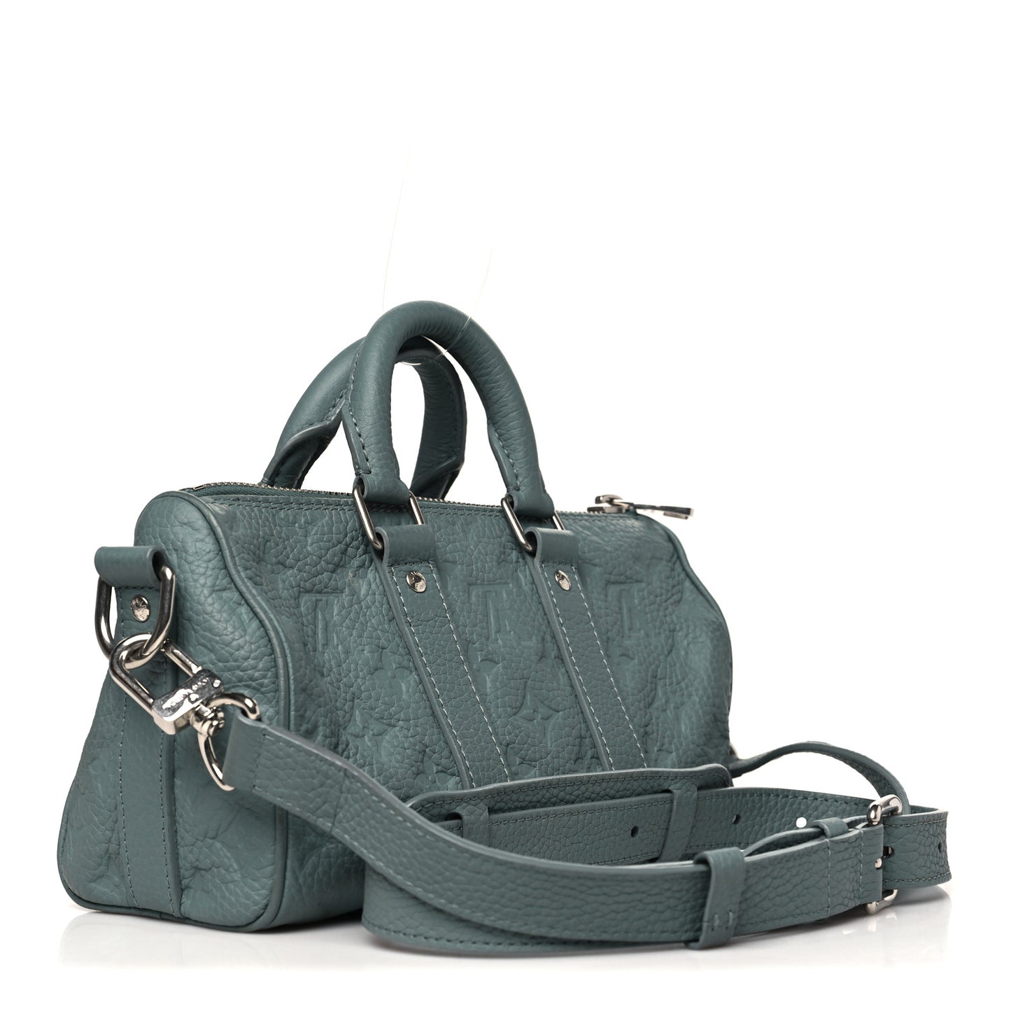 Monogram Taurillon Keepall Bandouliere 25 Misty Lake Green