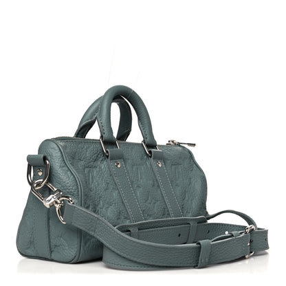 Louis Vuitton Monogram Taurillon Keepall Bandouliere 25 Misty Lake Green 3 of 9